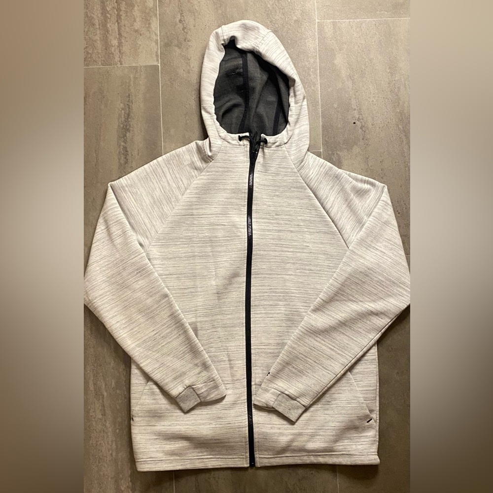 Russell Athletic white Charcoal Fusion Knit Hoodie
